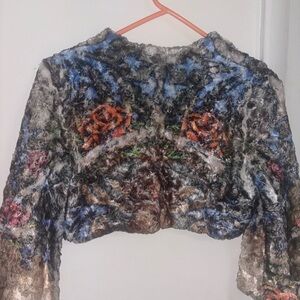 Floral Patterned Women's Top